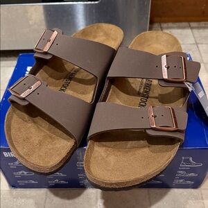 BIRKENSTOCK Arizona Mocha Birkenstock Sandals Narrow Men's Size 13, 46
